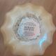 Superb white Murano crystal bowl handmade in Italy.