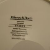 Service of 5 dessert plates in Villeroy porcelain and Boch model Basket
