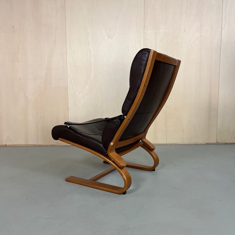 Armchair Leather by Nelo Sweden, 1970s
