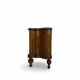 antique walnut serpentine commode