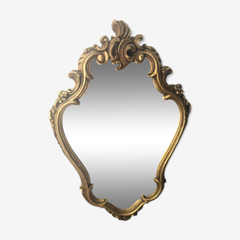 Miroir baroque doré - 62x42cm