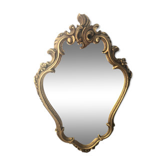 Miroir baroque doré - 62x42cm