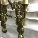 Pair of bronze empire sconces