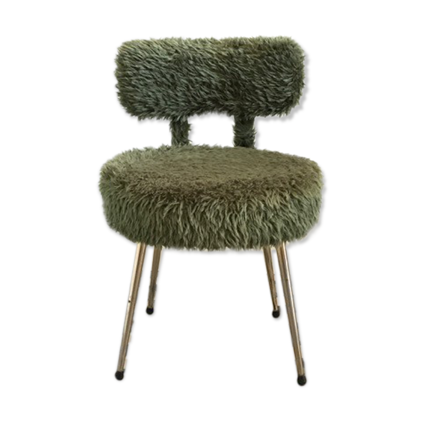 Chaise moumoute Pelfran verte