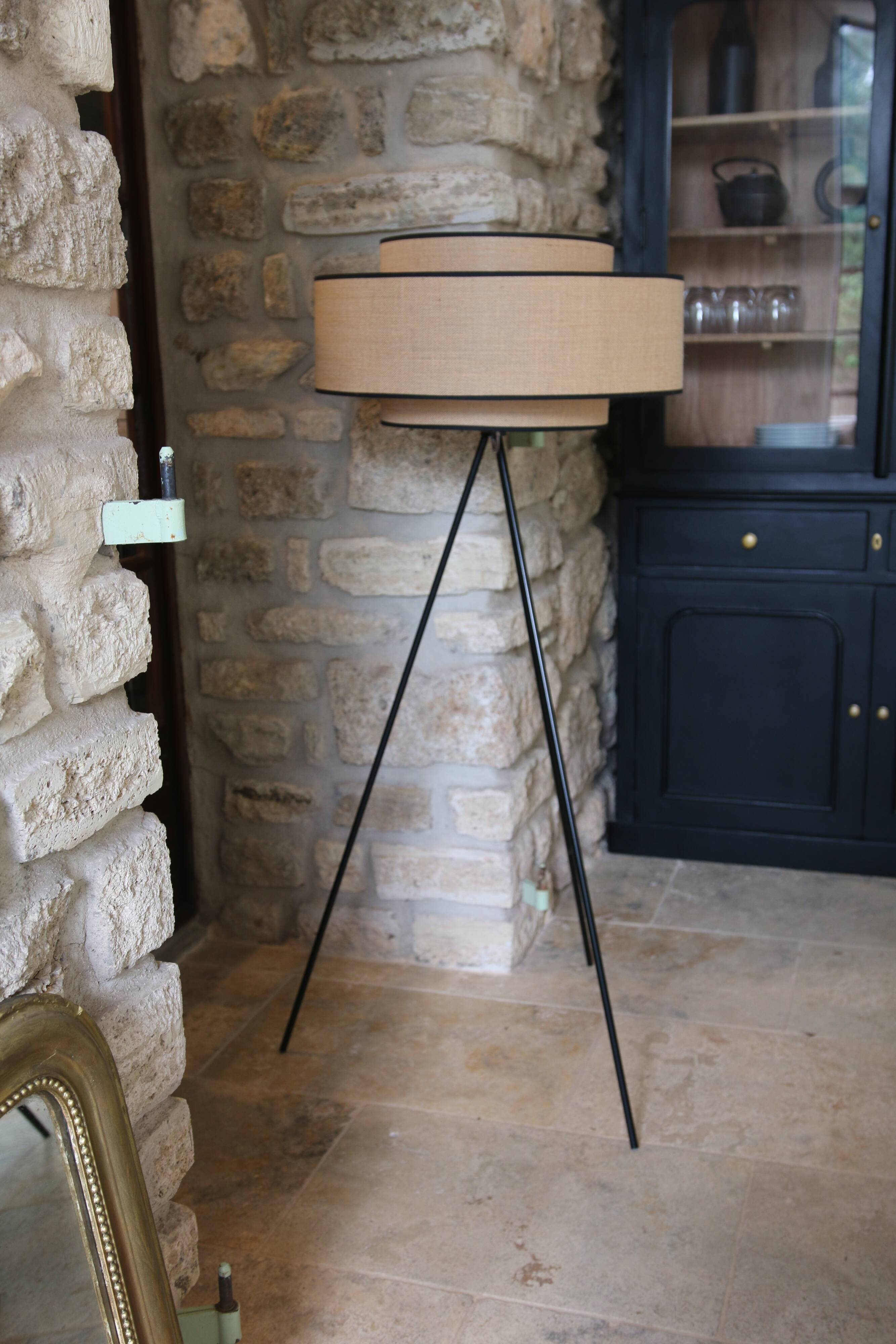 jute tripod floor lamp