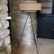 lampadaire tripode en jute