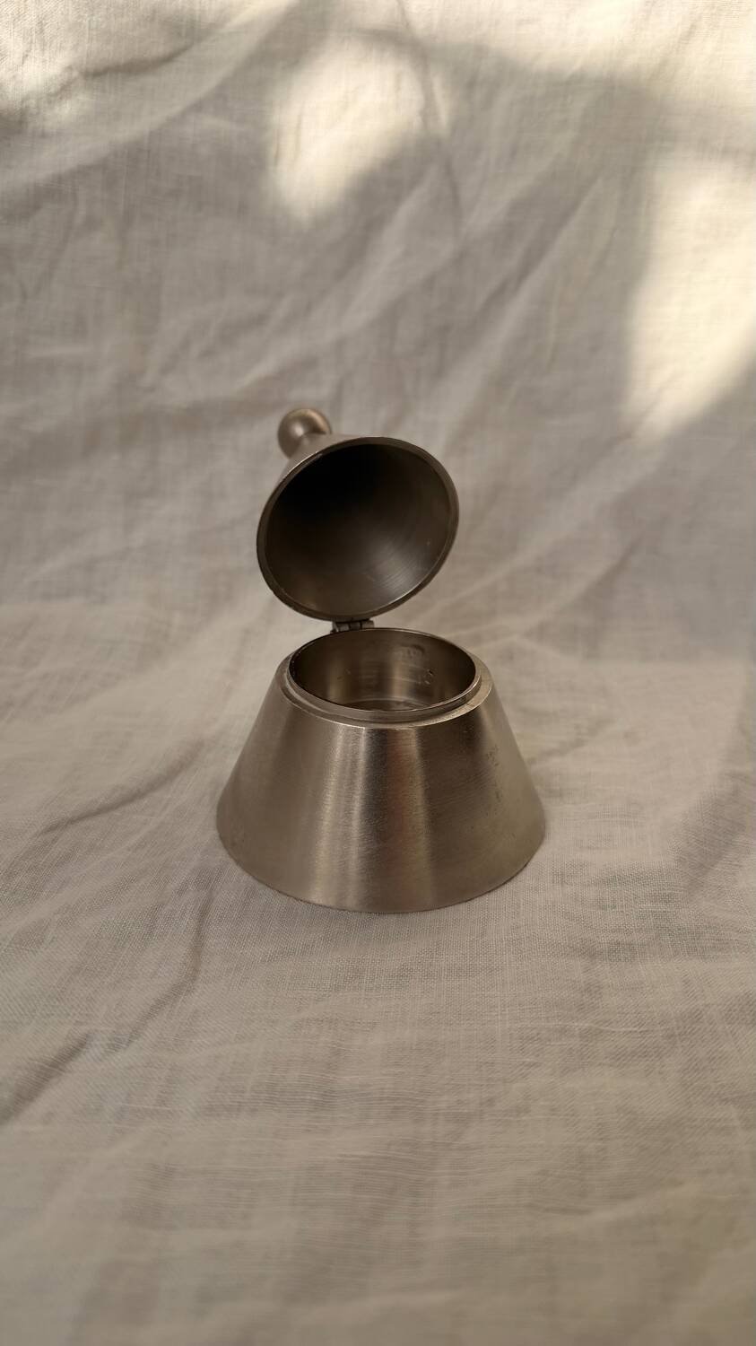 Modernist candlestick in the style of Aldo Rossi.