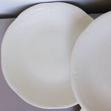 4 vintage porcelain flat plates
