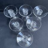 6 baccarat port glasses – art nouveau