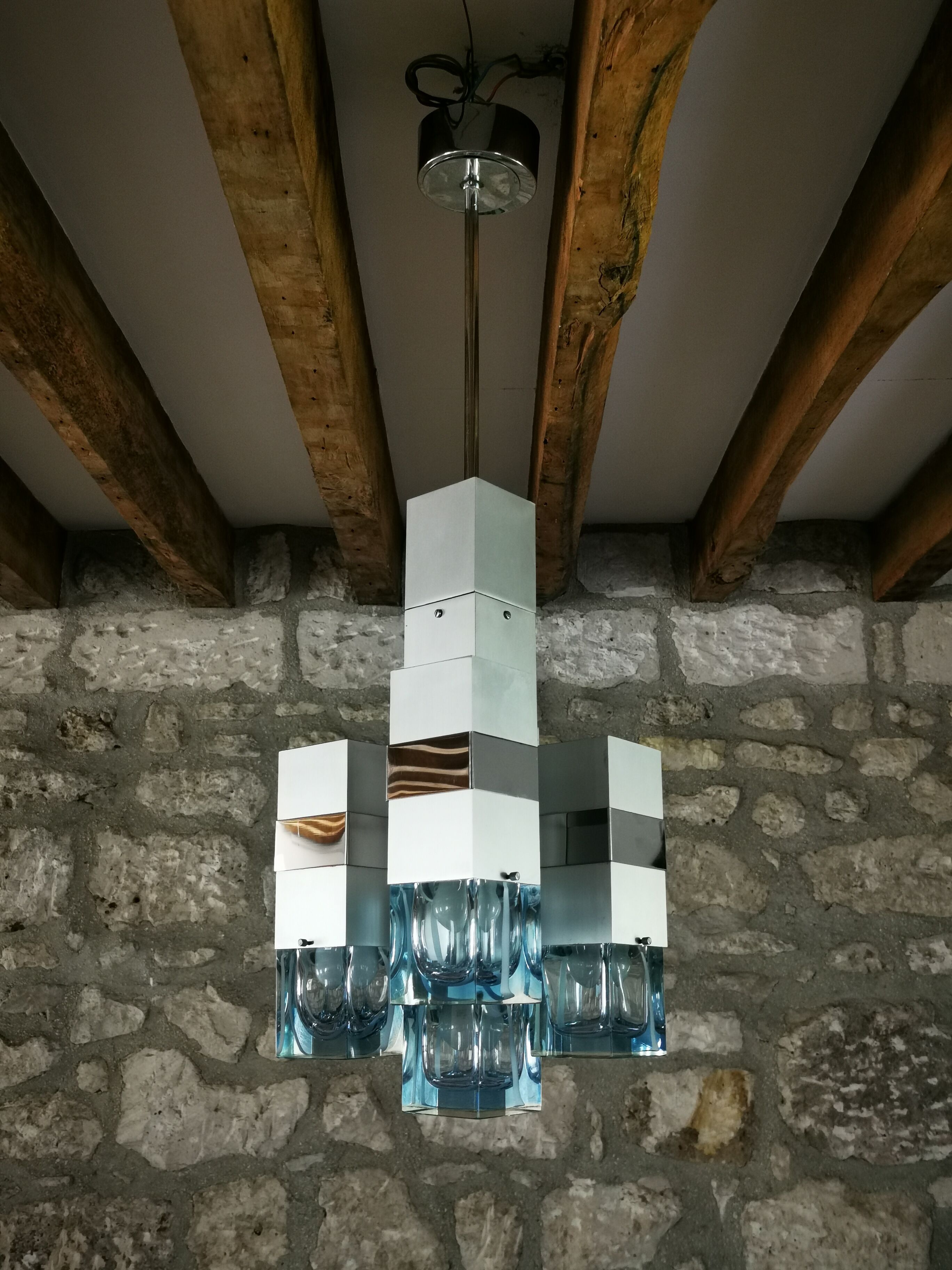 Cubic" chandelier produced by Maison Sciolari in Milan