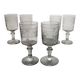 6 wine glasses with Greek-style decoration