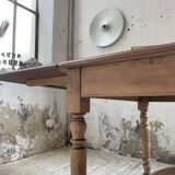 Walnut farmhouse table + extensions