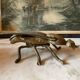Golden metal insect ashtray