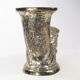 Ancient Vase Rhyton Eagle Head in Silver Brass-1900s