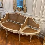 Bergere cane L2.60xP0.80xH1 M sold with seat and cushions