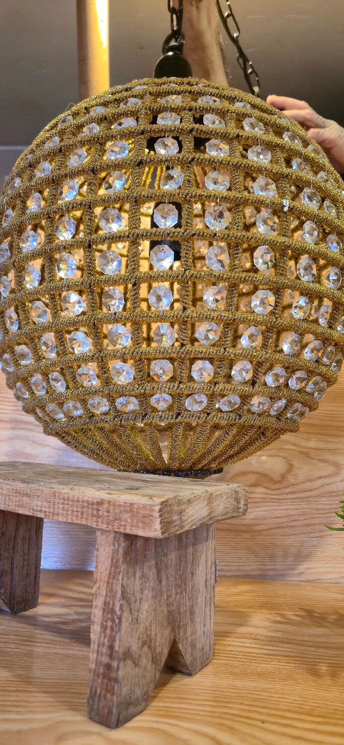 Magnificent and spectacular vintage Italian spherical chandelier.