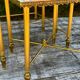 Vintage 70's nesting table in brass and mirror