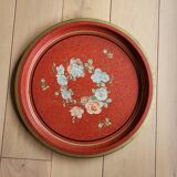 Painted sheet metal top floral pattern