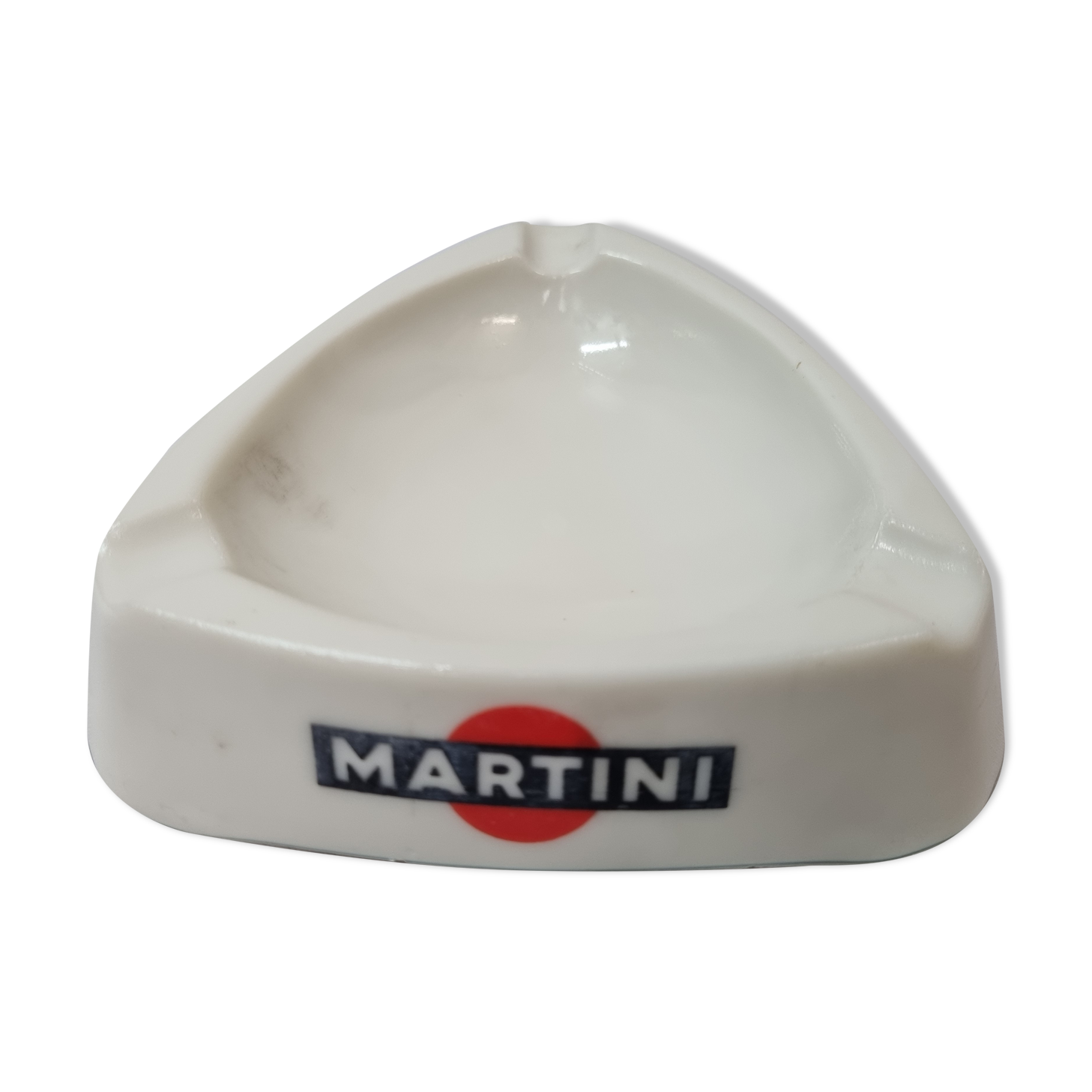Cendrier triangulaire verre Martini