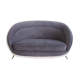 Grey velvet sofa by Guglielmo Veronesi for ISA, circa 1950.