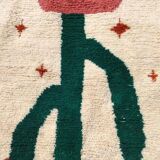 Handcrafted Beni Ouraine rug, size 200 x 300 cm, colorful patterns