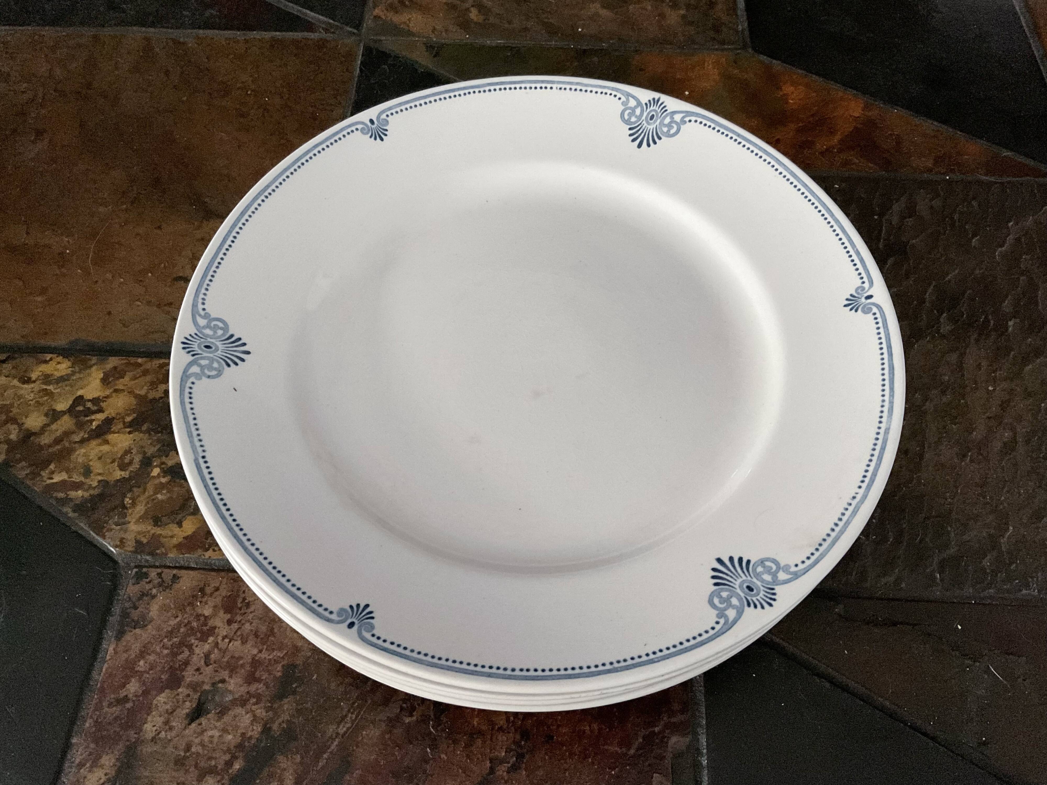 5 flat plates diameter 24.5 cm .villeroy and Boch