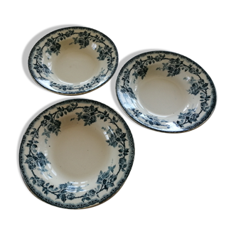 Hollow plates pink pattern, iron earth