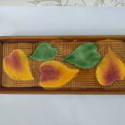 Plat à cake gâteaux céramique majolique sarreguemines france