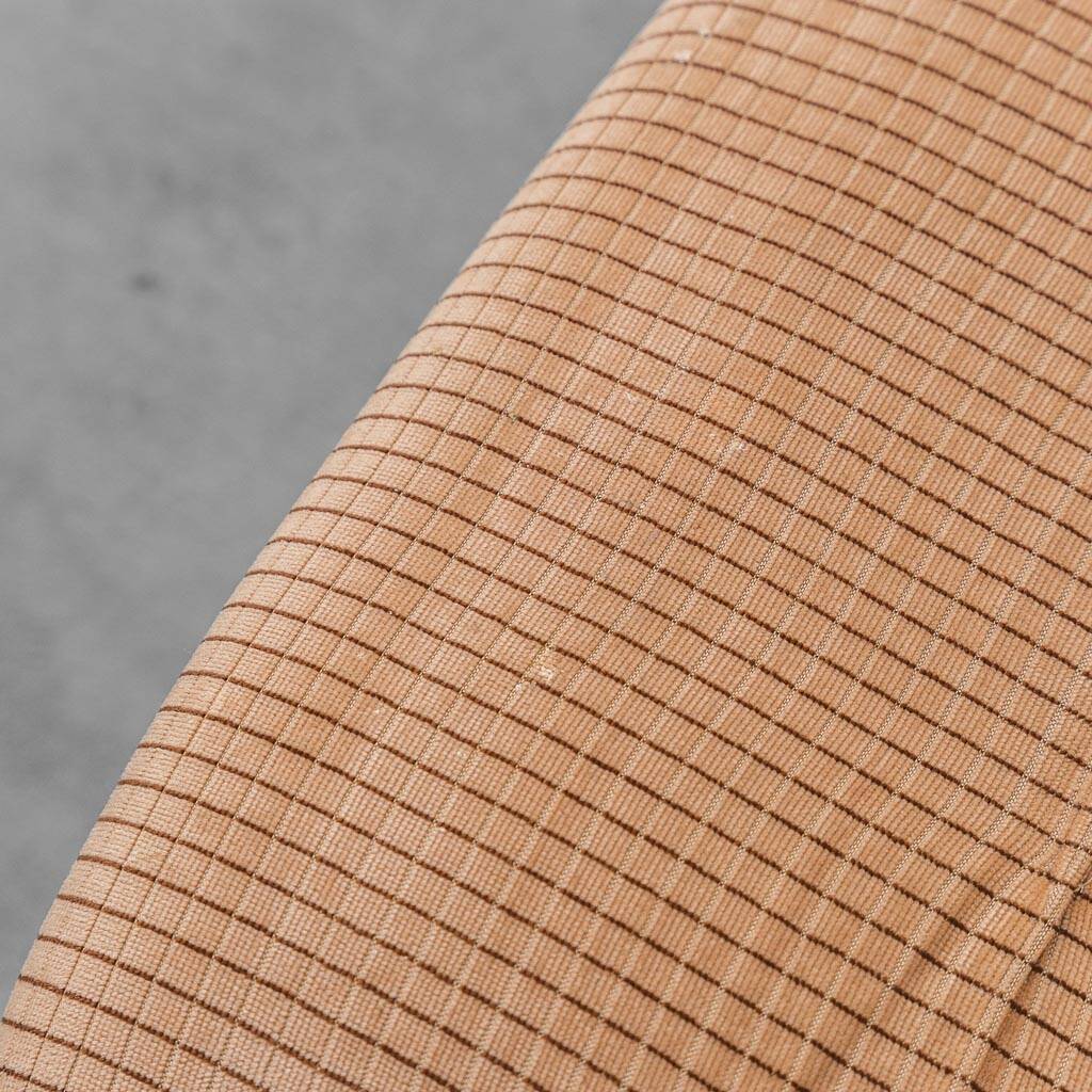 Set 3 poltrone modulari tessuto a quadretti beige anni ’70 vintage modernar