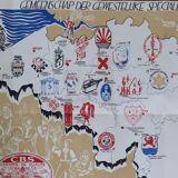 Beautiful map of Belgium and its beers