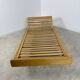 Ancienne banquette Daybed / lit réglable en bois design Holma vintage années 60