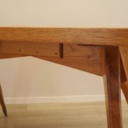 Oak desk, Italian design, 1970s, manufactured in Italy