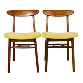 Vintage Hałas chairs yellow vintage - set of 2