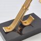 Pair of Vintage 1960s Gold Starry Bookends