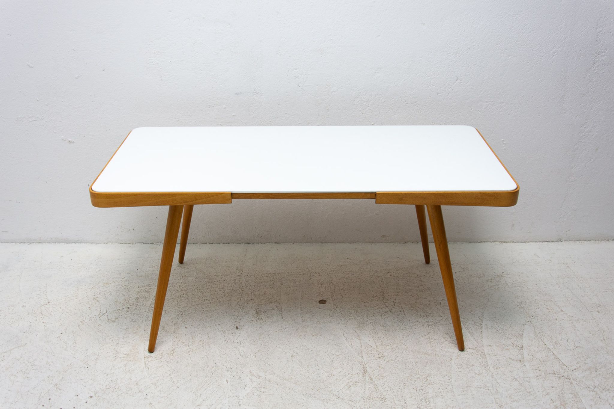 Opaxite glass coffee table, 1960´s, Czechoslovakia