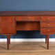 Teak 1960s Danish mid century desk made in Denmark