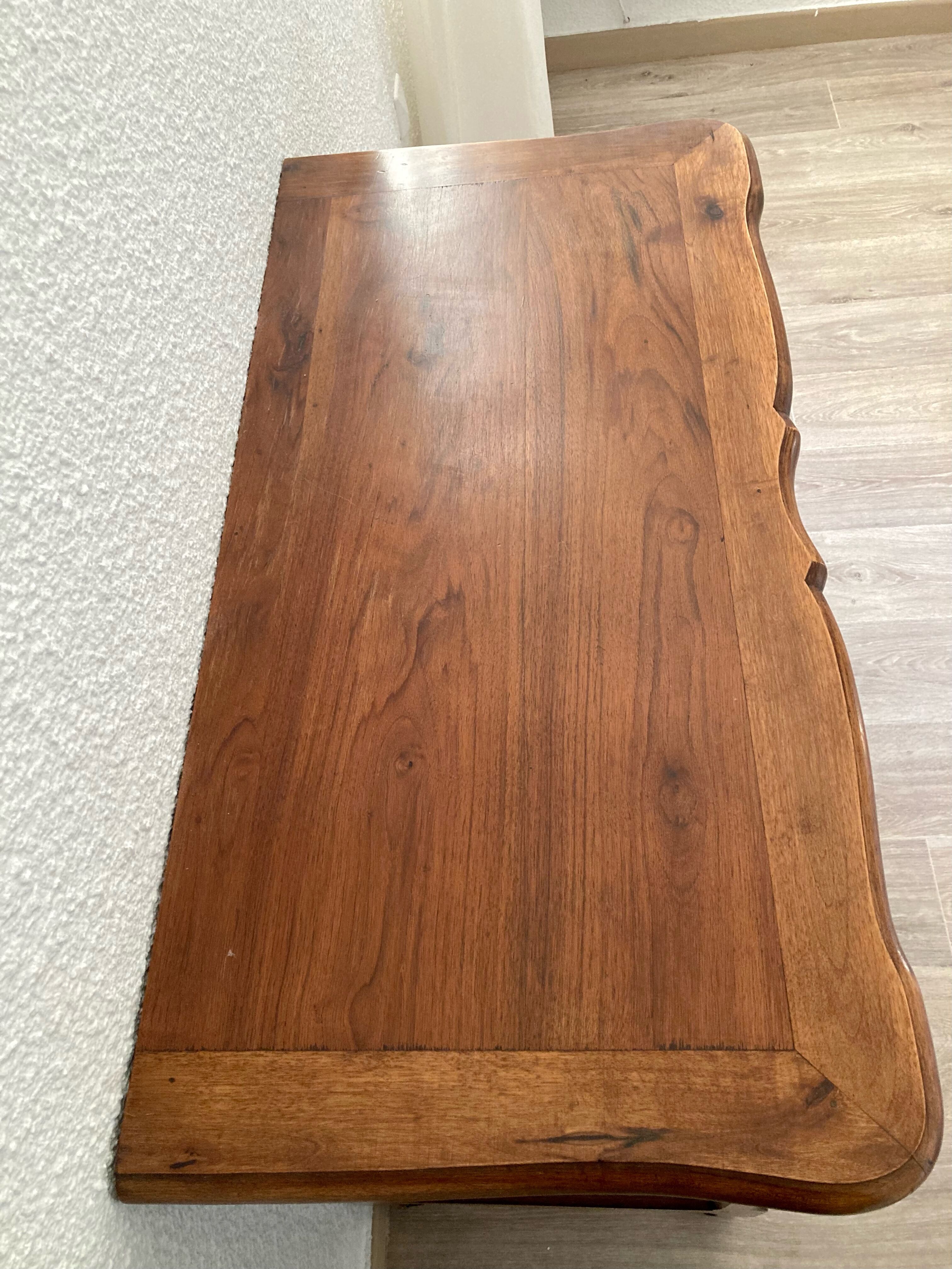 Chest of drawers cherry front crossbow bronze handles