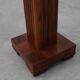 Art Deco oak and red marble pedestal or side table, France 1920s