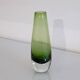 Vase vintage scandinave en verre 1960