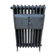 CAST IRON RADIATOR FLAT HEATER 9 elements 3 columns rococo floral patterns