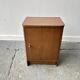 A vintage 1950/60s petite compact oak bedside cabinet
