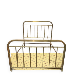 Lit art déco en laiton