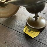 Pair of industrial brass wall lamps