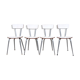 Lot of 4 white chairs