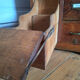 Vintage workshop furniture, antique secretary desk.