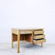 Desk in rattan and caning
