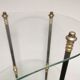Vintage display 1950 / 1960 , side kidney table , glass shelves