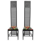 Mid-Century Modern Mackintosh "292 Hill House 1" Italian Pair of Ashwood Chairs