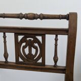Napoleon III caned piano bench — bourgeois house spirit