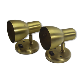 Pair of wall lamps, Koch & Lowy,  '70s